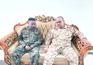 والي جنوب دارفور برفقة والي شمال كردفان (صورة الشارع السوداني)