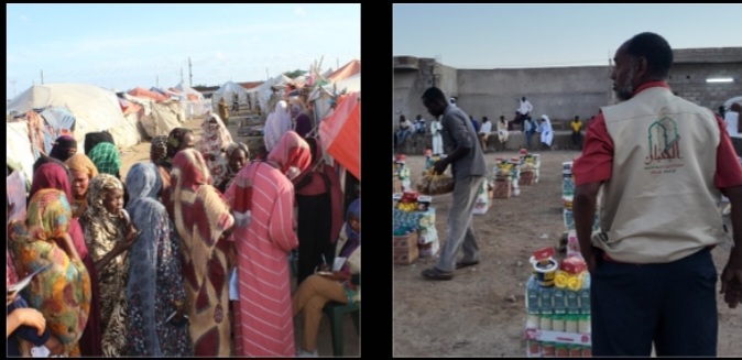 جمعية البنيان الكويتية توزّع 300 سلة غذائية للنازحين من دارفور والأسر المحتاجة ببورتسودان